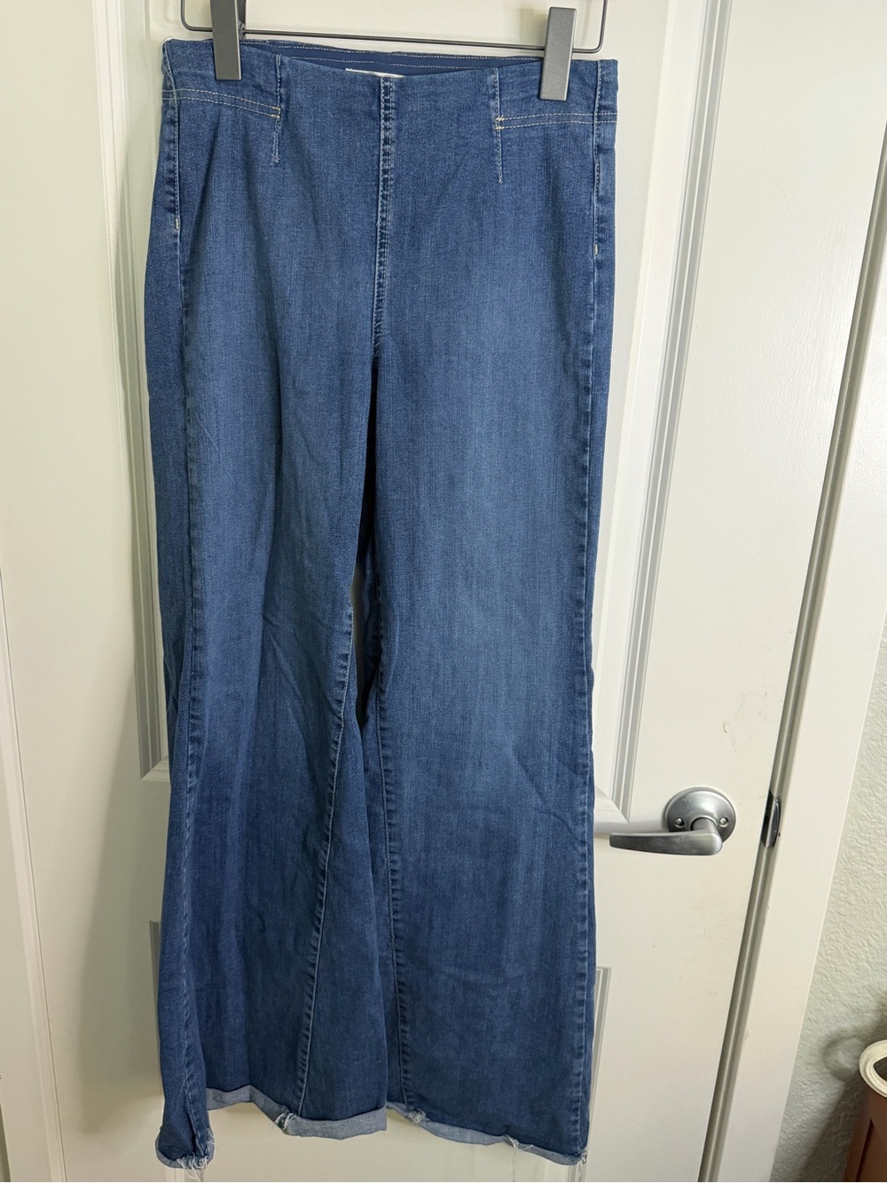 We The Free Wide-Leg Denim Jeans in Medium Blue